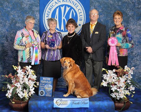 Bridge earned 4th place for the 2nd time In the Master's Class at the Obedience Classic in Orlando 2017!